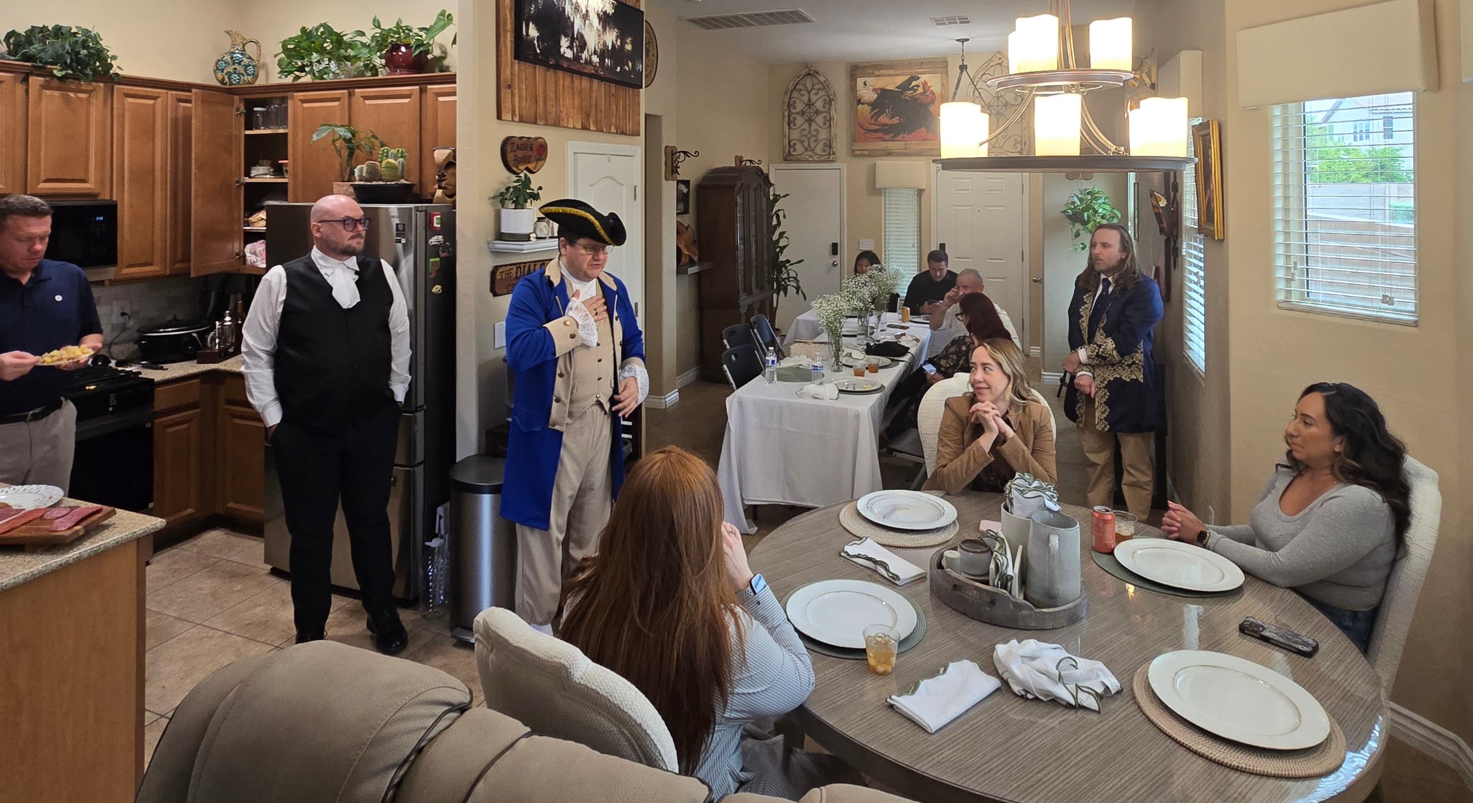 Period dress and conversation in the spirit of Lafayette’s era